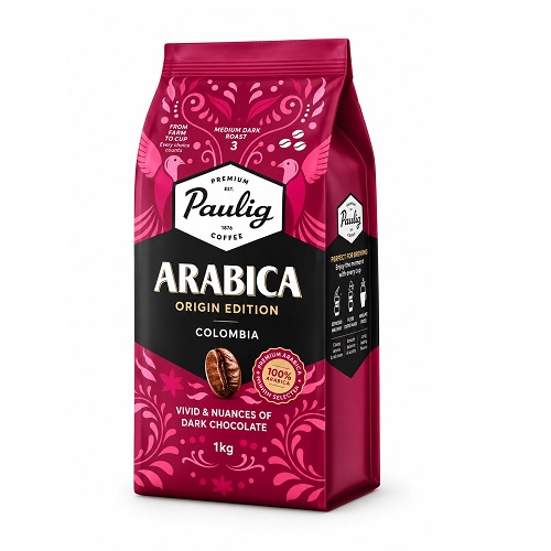 Paulig Arabica Colombia, зерно, 1000 гр